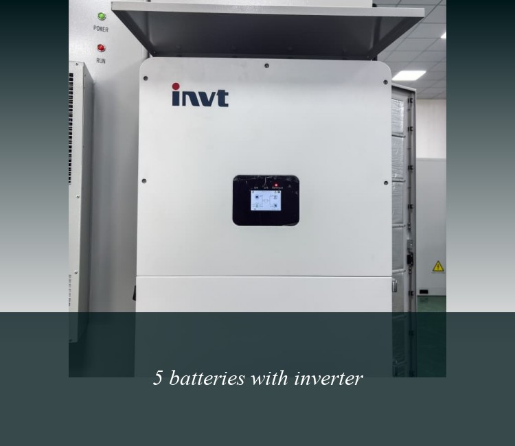 5 batteries with inverter