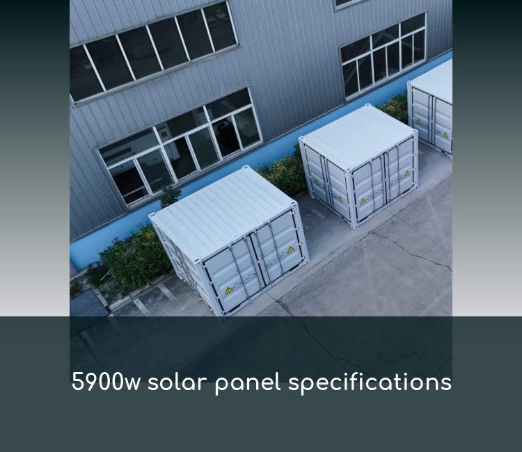 5900w solar panel specifications