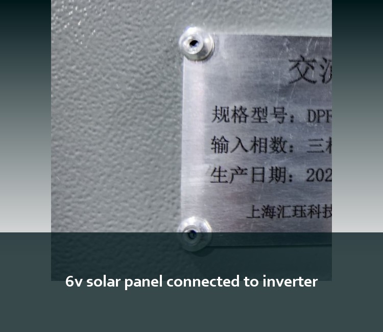 6v solar panel connected to inverter