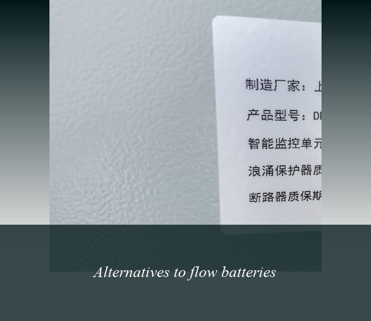 Alternatives to flow batteries