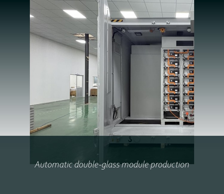 Automatic double-glass module production