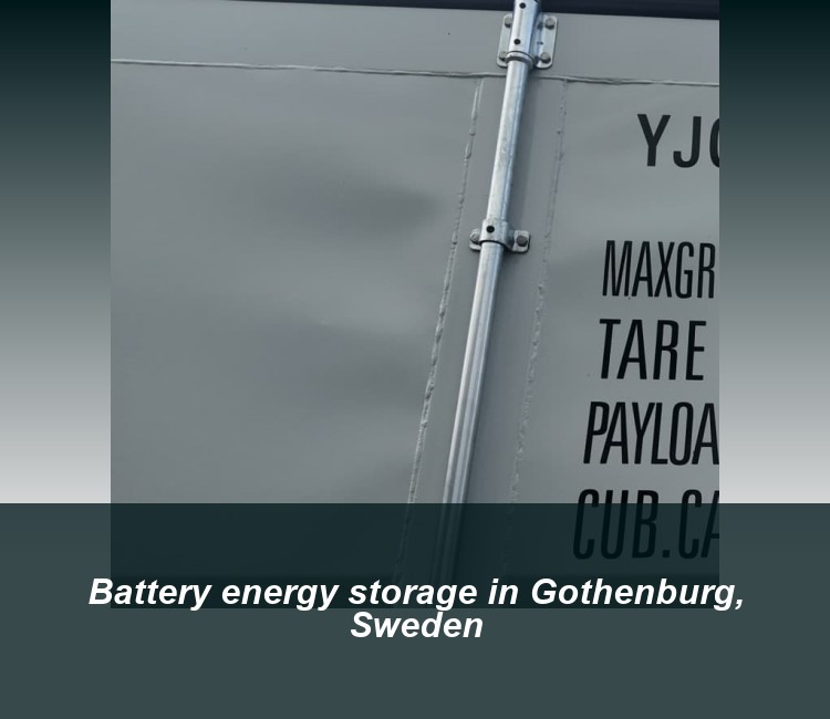 Battery energy storage in Gothenburg, Sweden