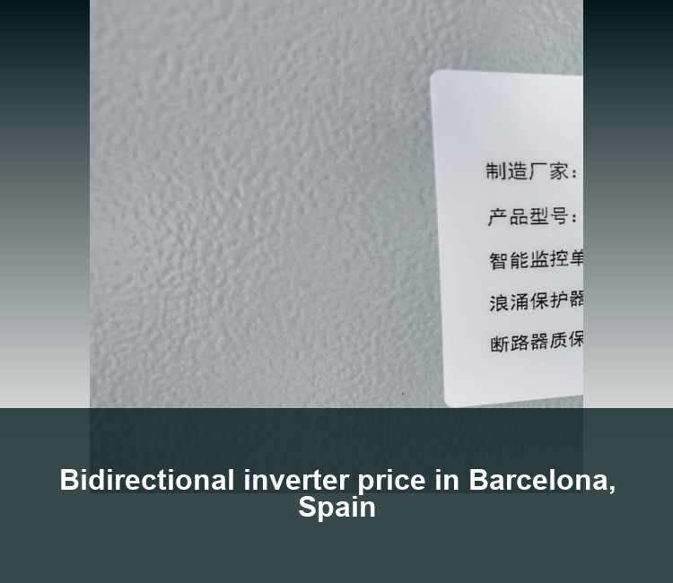 Bidirectional inverter price in Barcelona, ​​Spain
