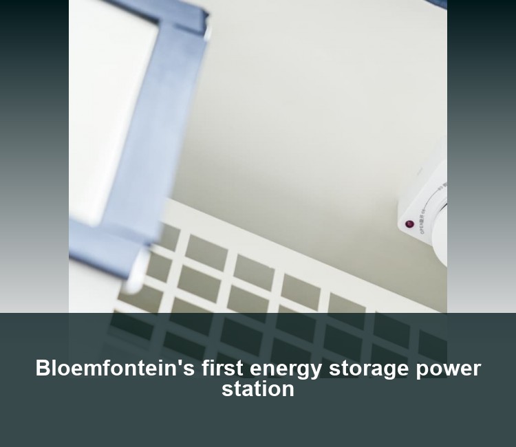 Bloemfontein's first energy storage power station