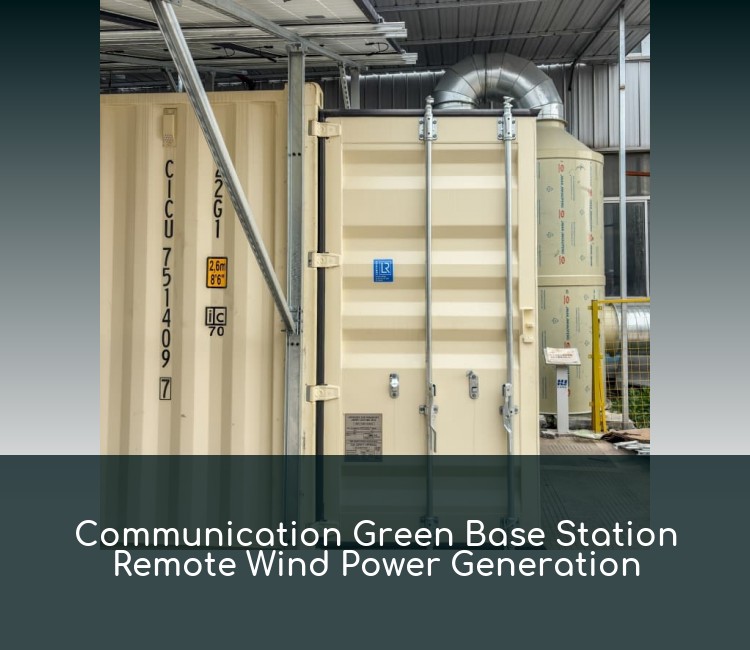 Communication Green Base Station Remote Wind Power Generation