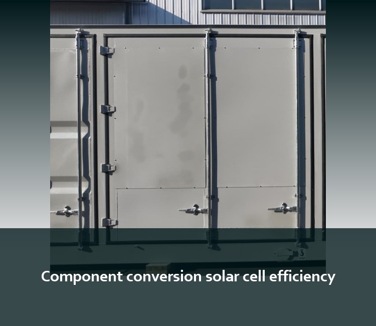 Component conversion solar cell efficiency
