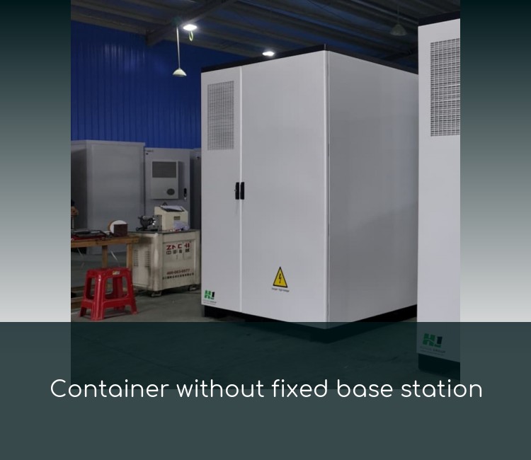 Container without fixed base station