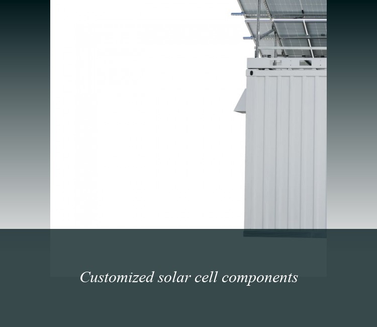 Customized solar cell components