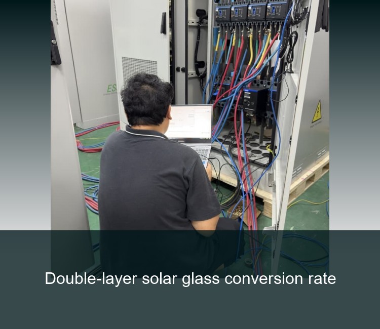 Double-layer solar glass conversion rate