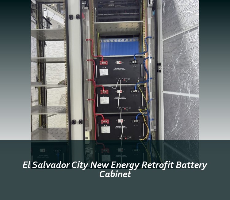 El Salvador City New Energy Retrofit Battery Cabinet