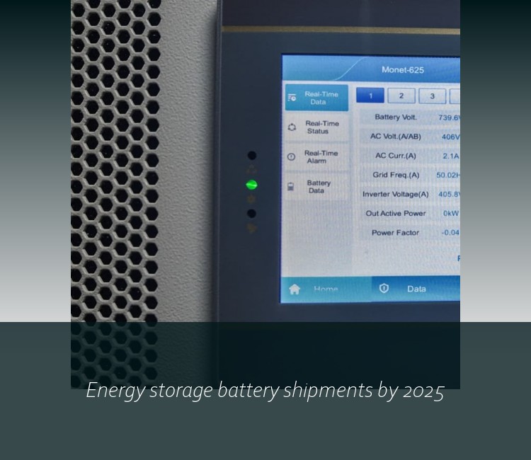 Energy storage battery shipments by 2025