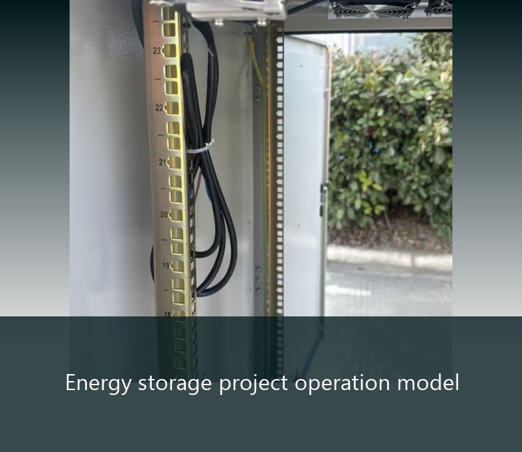 Energy storage project operation model