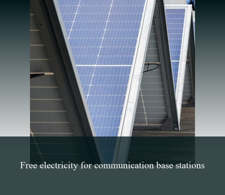 Free electricity for communication base stations
