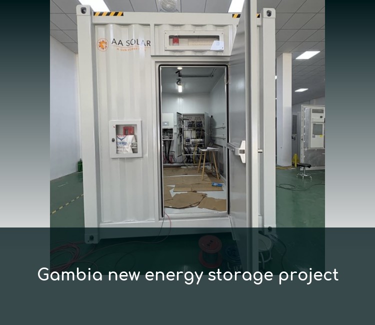 Gambia new energy storage project