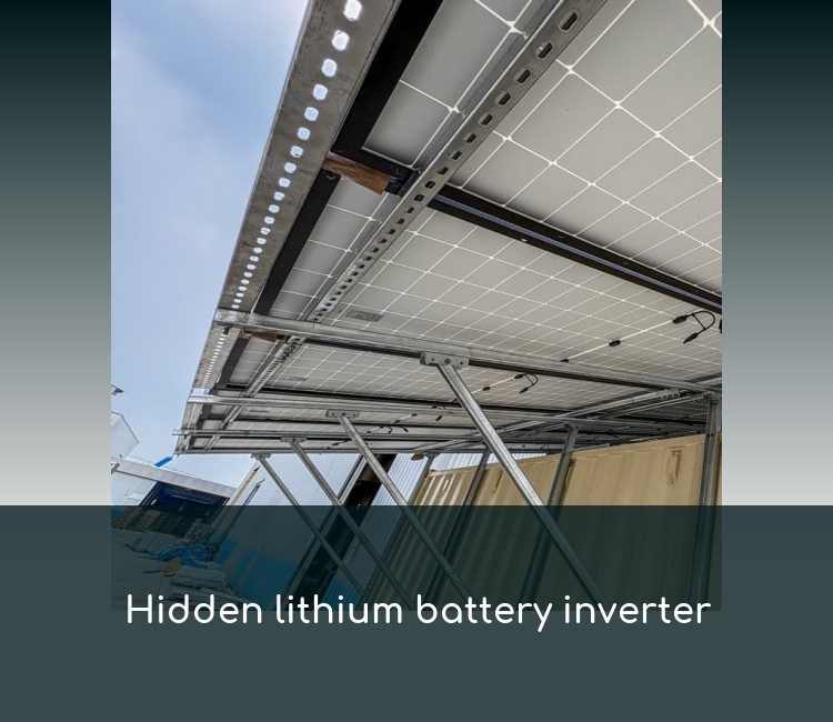 Hidden lithium battery inverter