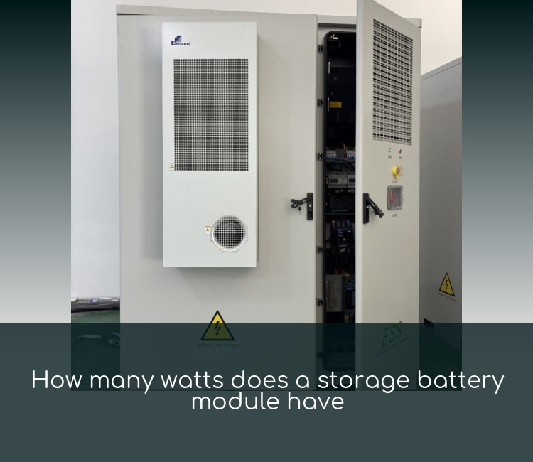 How many watts does a storage battery module have