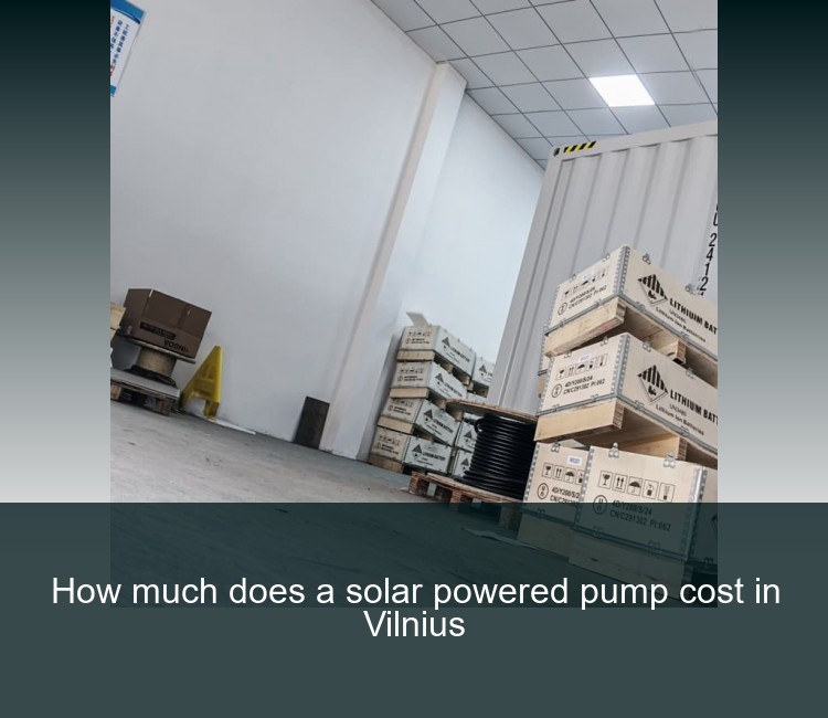 How much does a solar powered pump cost in Vilnius