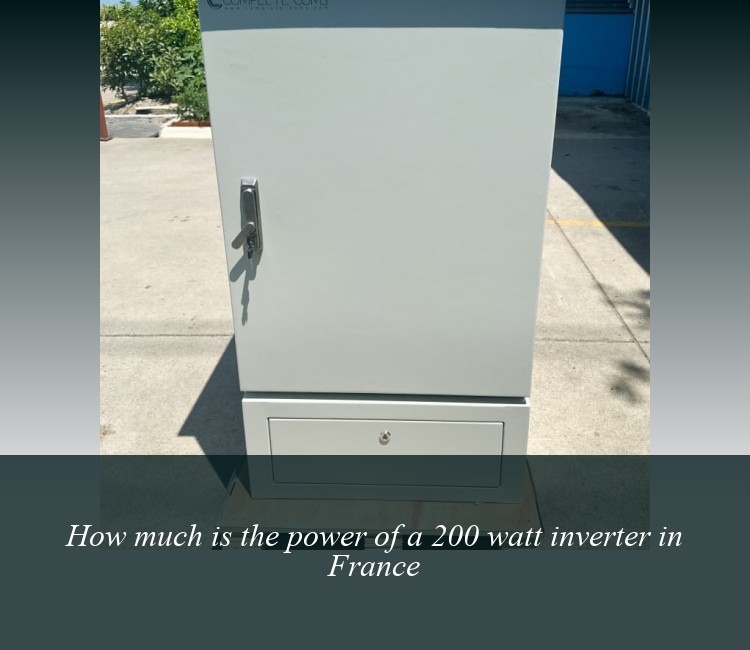 How much is the power of a 200 watt inverter in France