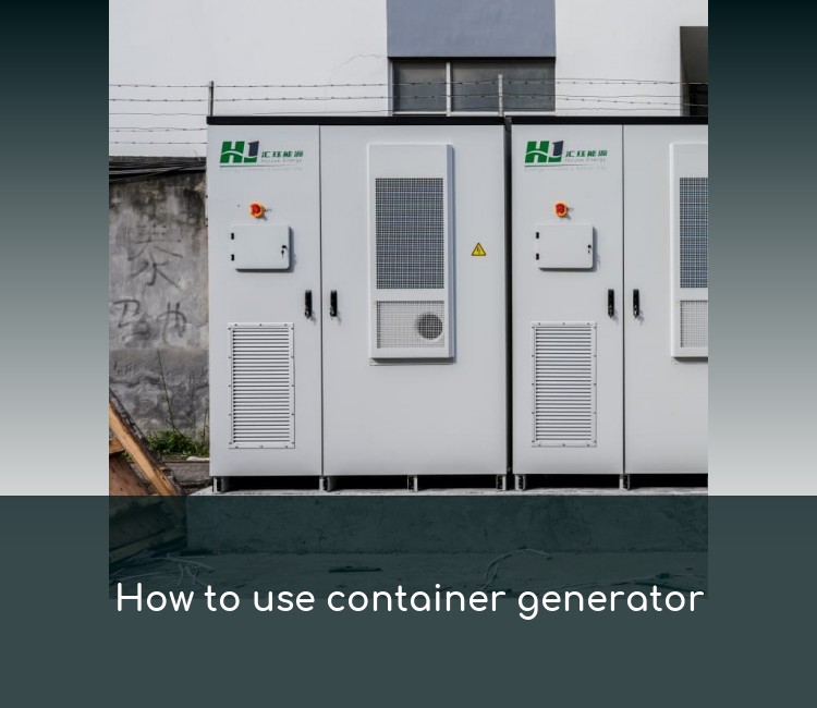 How to use container generator