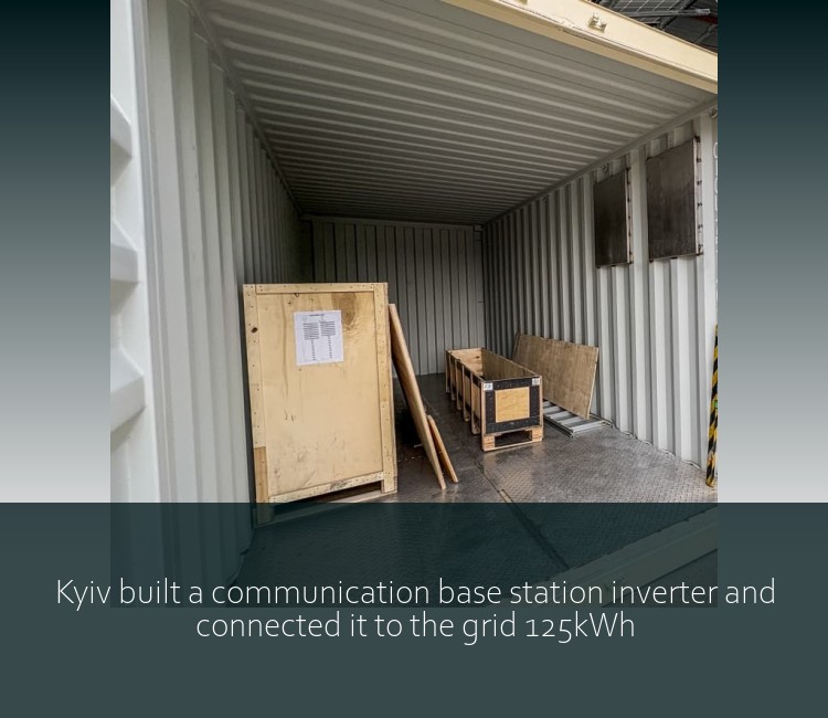 Kyiv built a communication base station inverter and connected it to the grid 125kWh