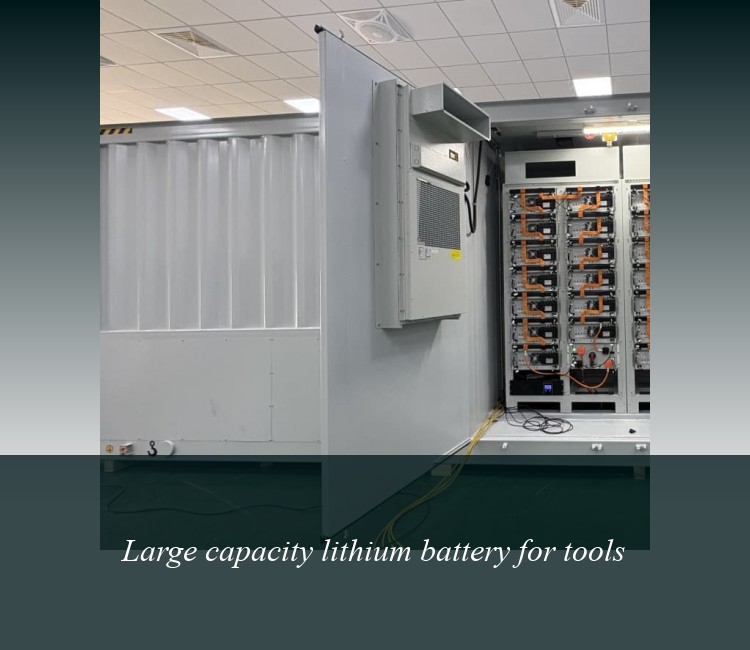 Large capacity lithium battery for tools
