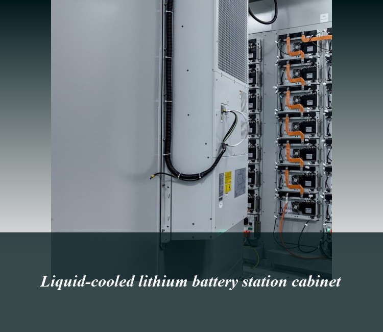 Liquid-cooled lithium battery station cabinet