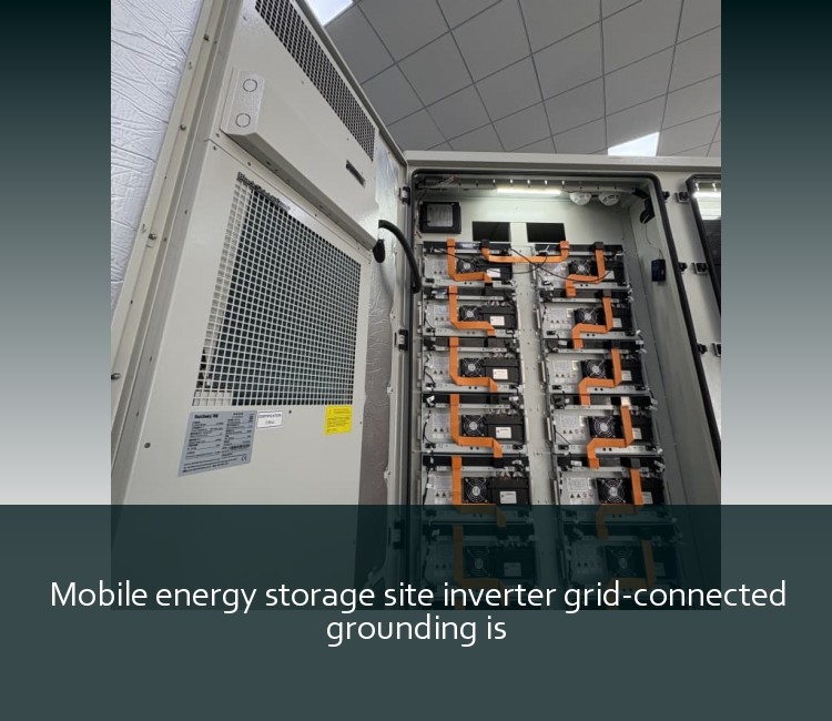 Mobile energy storage site inverter grid-connected grounding is