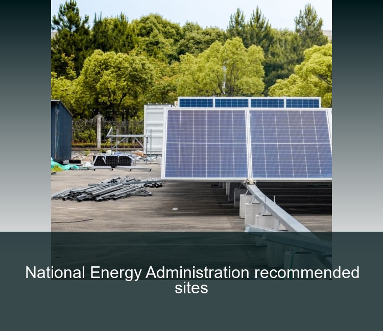 National Energy Administration recommended sites