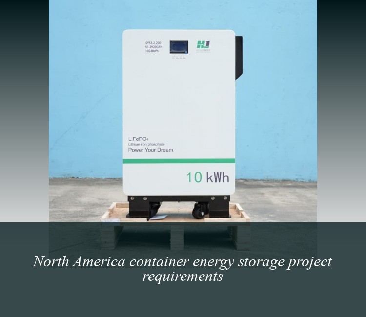 North America container energy storage project requirements