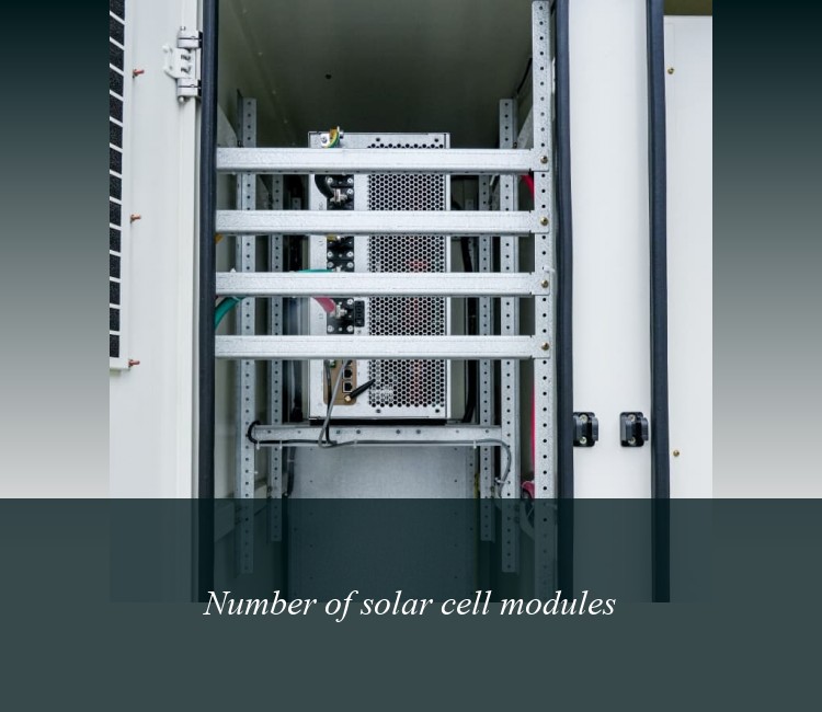 Number of solar cell modules