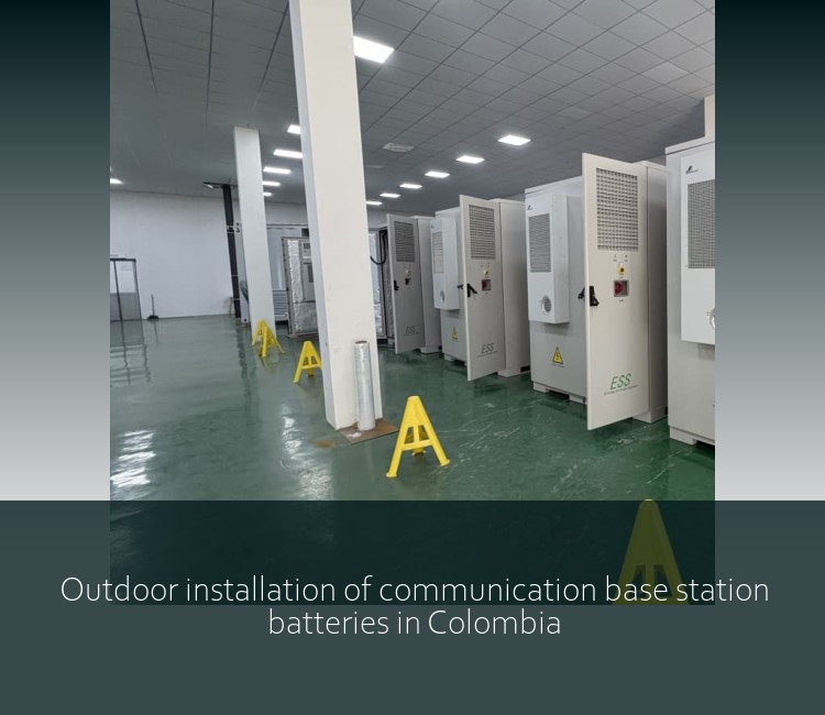 Outdoor installation of communication base station batteries in Colombia