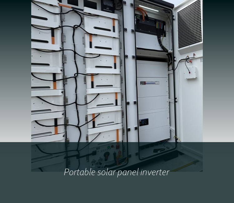 Portable solar panel inverter