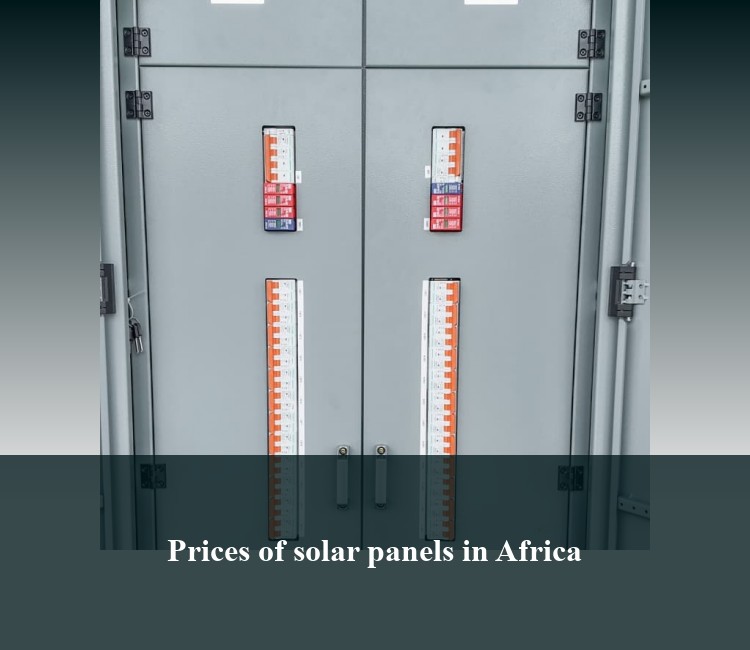 Prices of solar panels in Africa