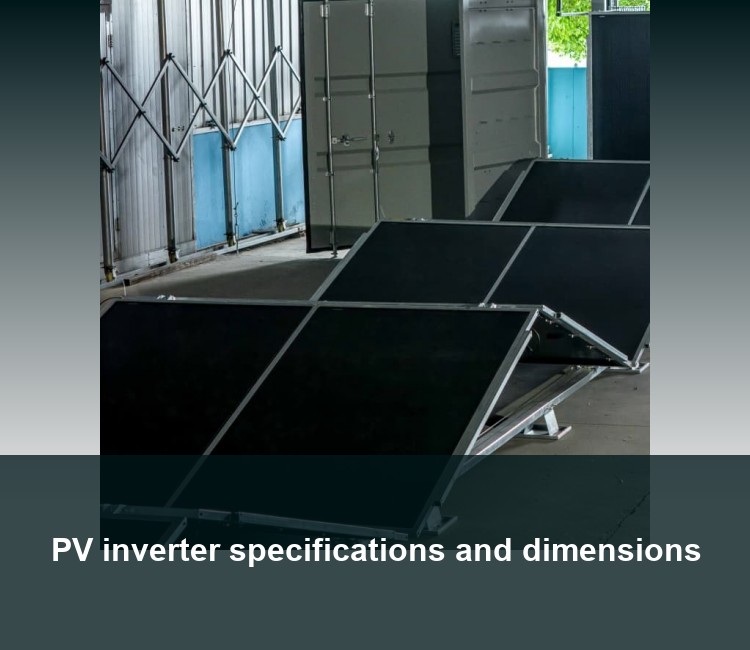 PV inverter specifications and dimensions