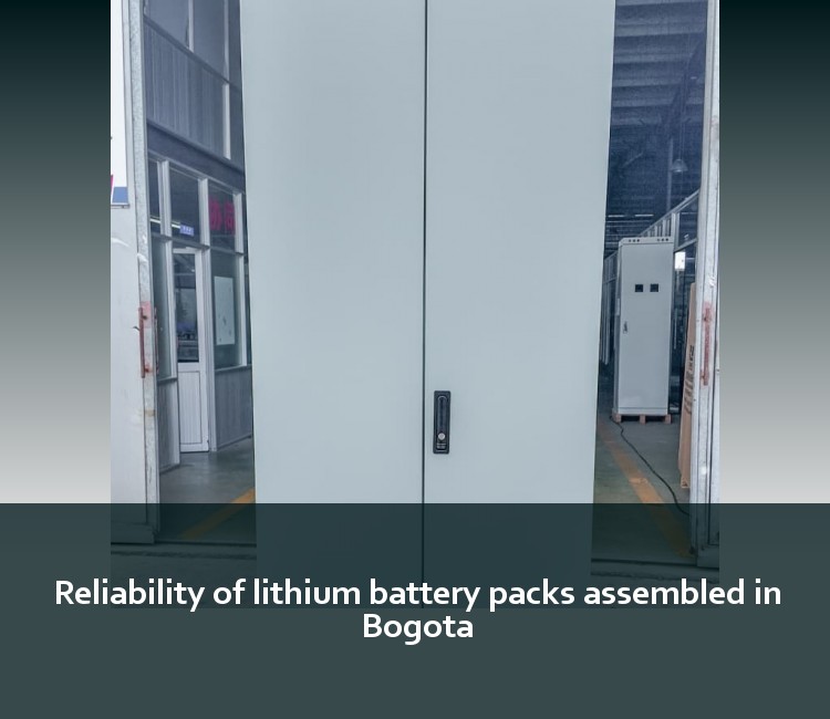 Reliability of lithium battery packs assembled in Bogota