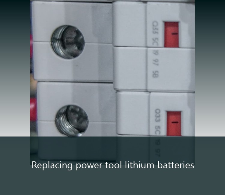Replacing power tool lithium batteries