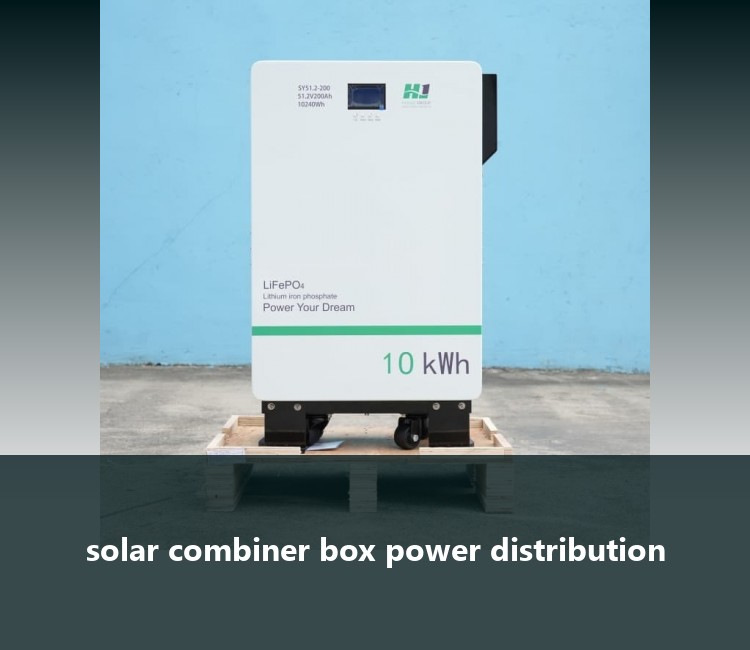 solar combiner box power distribution