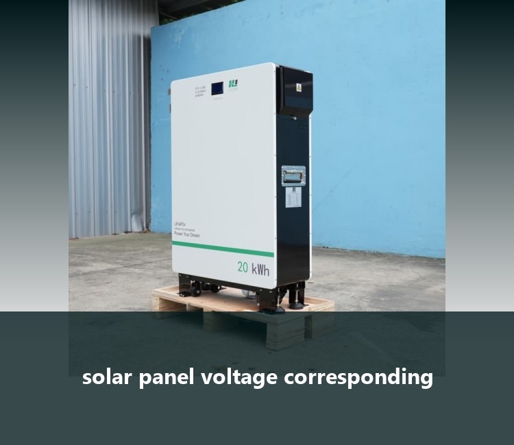 solar panel voltage corresponding