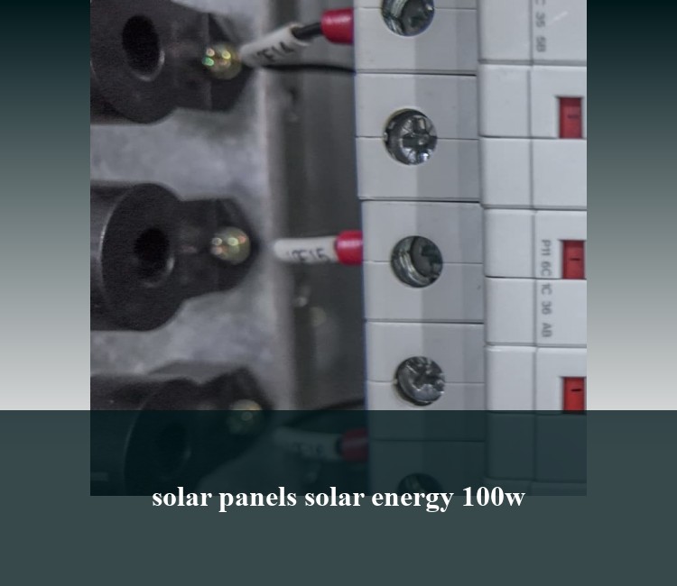 solar panels solar energy 100w
