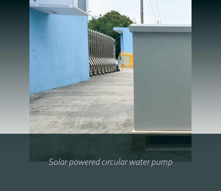 Solar powered circular water pump