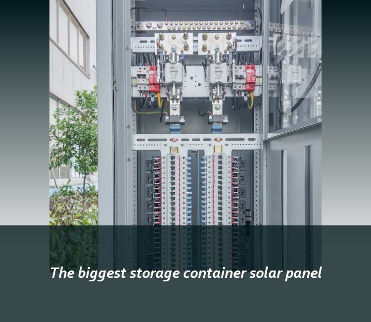 The biggest storage container solar panel