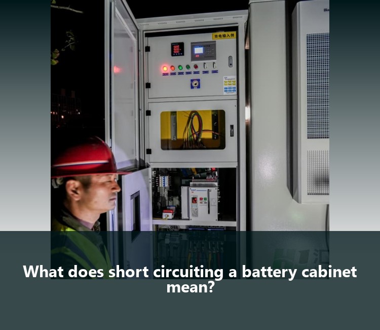 What does short circuiting a battery cabinet mean?