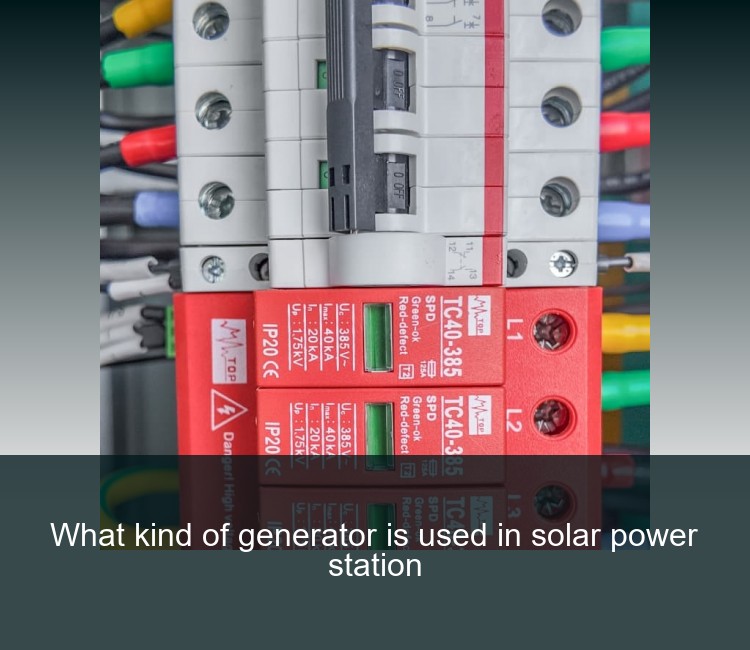 What kind of generator is used in solar power station