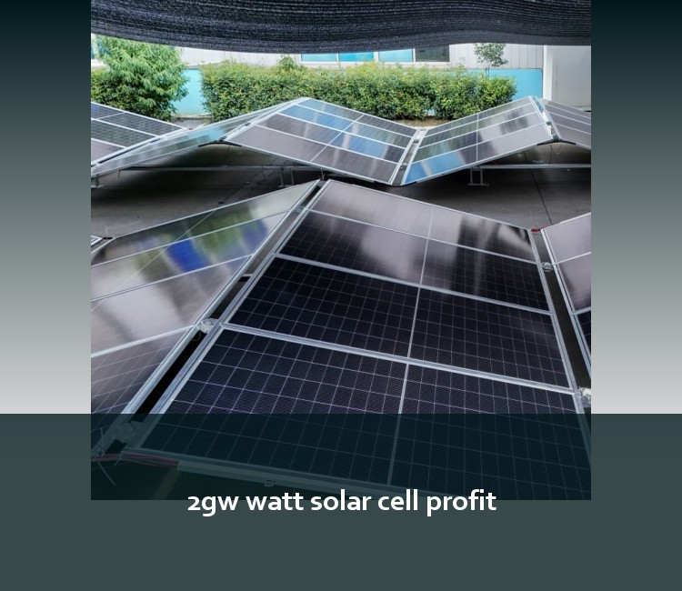 2gw watt solar cell profit