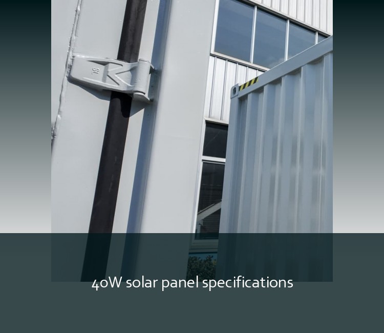 40W solar panel specifications