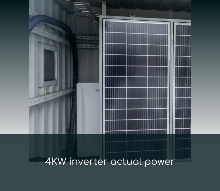 4KW inverter actual power