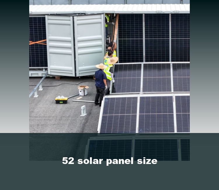 52 solar panel size