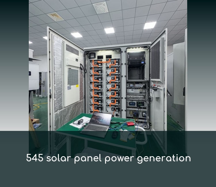 545 solar panel power generation