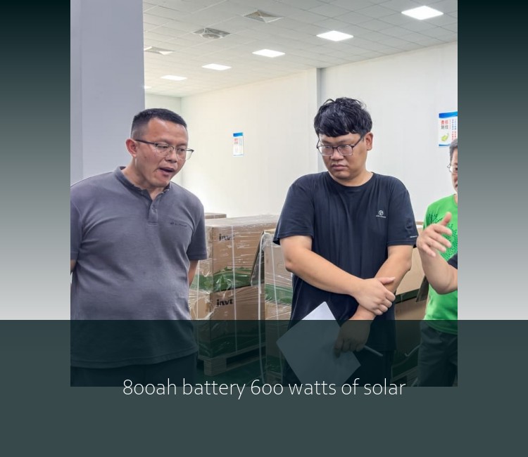 800ah battery 600 watts of solar