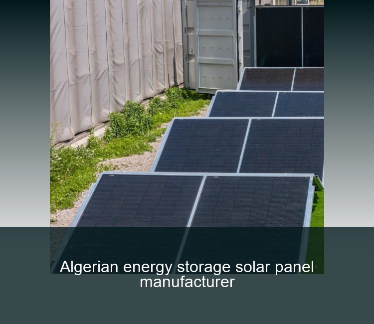 Algerian energy storage solar panel manufacturer